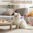 thumbnail image 2 of 2025 New Steam Brush for Shedding whit Cats Dogs, 3 in 1 Steam Cat Brush Cat Steam Brush, Steam Brush for Dogs, Pet Grooming Brush with Spray (Purple), 2 of 4