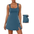 thumbnail image 1 of Vestido Desol - Pantalones cortos deportivos sin mangas integrados, color azul, 1 of 5