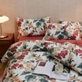 thumbnail image 5 of NAYOROOM Duvet Cover Set Queen, 3 Piece Romantic Red Floral Breathable Reversible Soft Duvet Cover Set for Adults, 5 of 9
