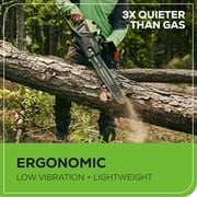 Greenworks 82V 18 (2.7kW Brushless) Prosumer Cordless Chainsaw, 4.0Ah Battery and 8A Dual Port Rapid Charger