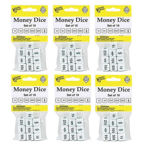 (6 Ea) Money Dice 10 Per Pk - Walmart.com - Walmart.com