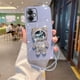 thumbnail image 3 of Quicksand Astronaut Bracket Phone Case For Xiaomi Redmi Note 13 Pro 4G 5G 13C Mi 13 Lite 13T Soft Silicone Plating Back Cover, 3 of 5