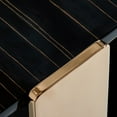thumbnail image 3 of Cid 24 Inch Modern End Table, 1 Shelf, High Gloss, Ebony, Rose Gold- Saltoro Sherpi, 3 of 5