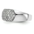 thumbnail image 3 of 14K White Gold Ring Band Wedding Diamond, Lab Grown Round, Size 8, 3 of 7