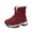 Purplish Red, variant on Winter Women Casual Outdoor Thicken Warm Hiking Sports Snow Boots High-top Shoes