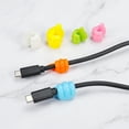 thumbnail image 6 of 6 Pcs Cord Holders Cable Clips Nightstand Wire Organizer Desk Blue, Green, Pink, 6 of 6