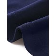 thumbnail image 5 of INSPIRE CHIC Robe pour Femme Col Bateau Manches Mi-Longues Plissée Travail Élégante Robe Midi TG Bleu Foncé, 5 of 5