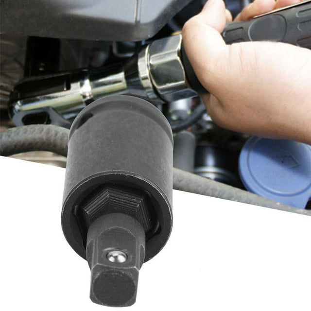 Air Wrench Adapter, Metric High Hardness Large Torsion Durable Pneumatic Wrenches Connector Tool for Replacement 1/2