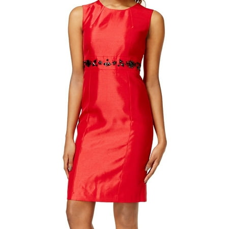 Red sheath dress petite clothing women for wedding