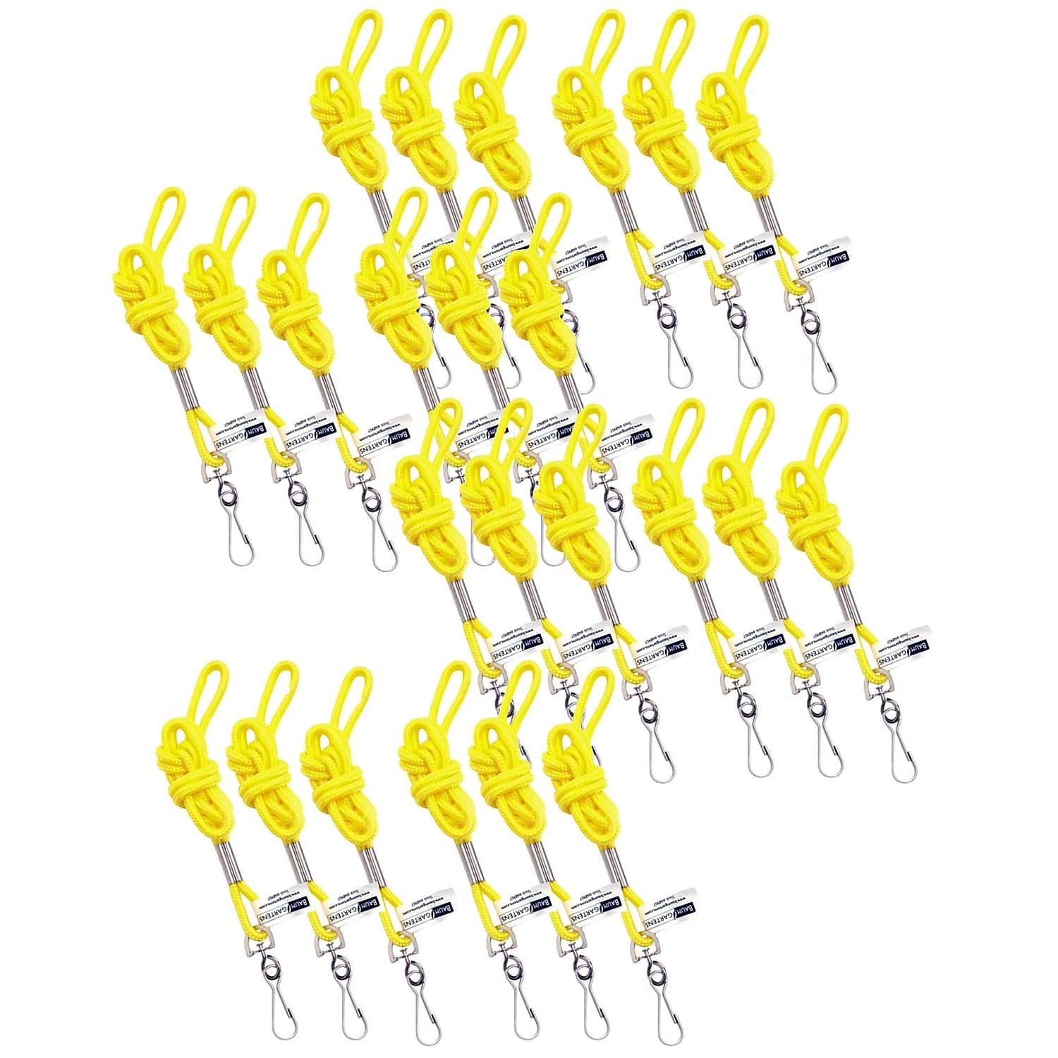 SICURIX Standard Lanyard Hook Rope Style, Green, Pack of 24