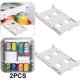 thumbnail image 1 of Estante Almacenamiento para Refrigerador Contenedor Doble Portabotellas, 1 of 6