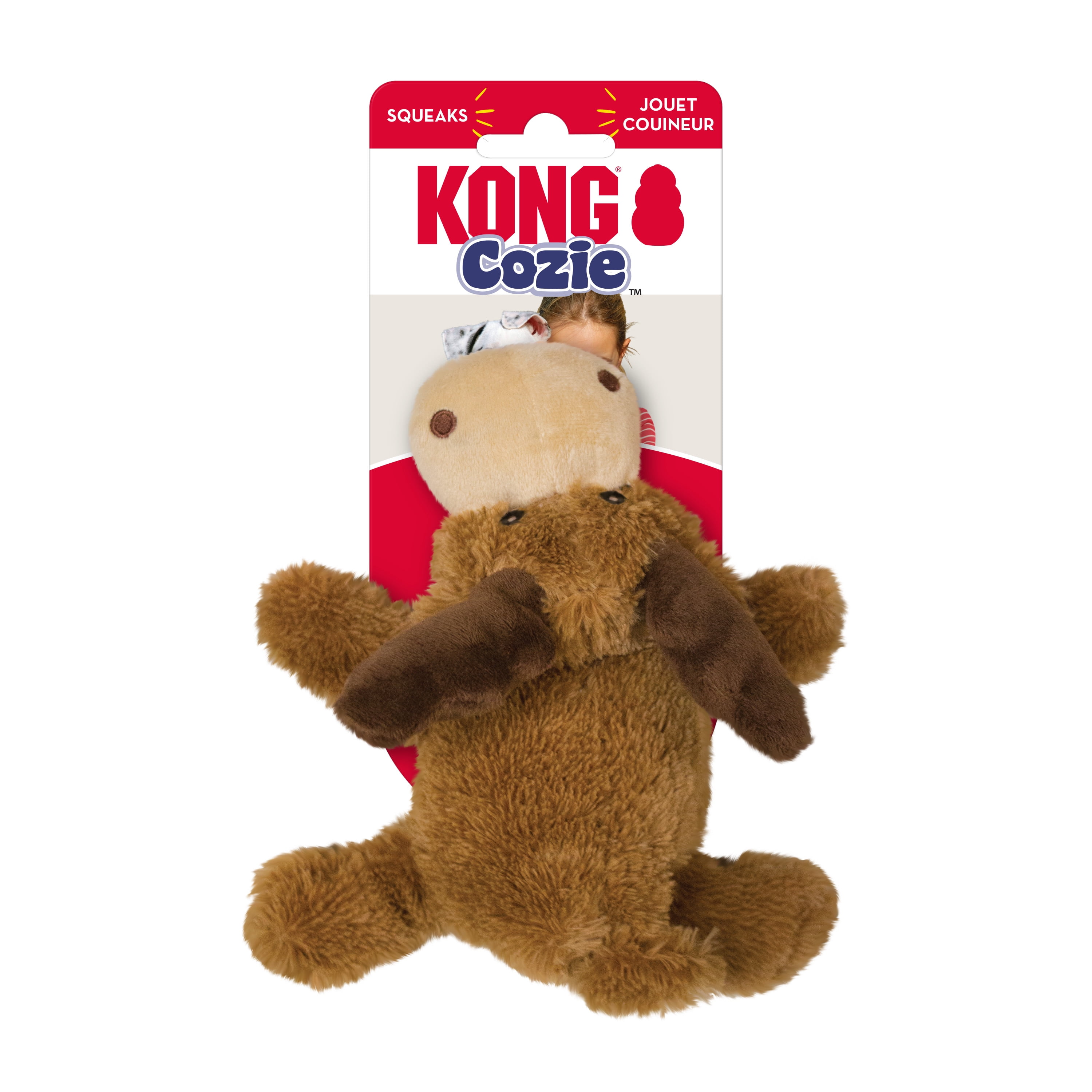 KONG® Cozie™ Marvin the Moose Dog Toy, Small