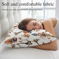 thumbnail image 5 of Spring Floral Pillow Covers, Linen Long Throw Pillow Case, Summer Botanical Flowers Vintage Birds Holiday Pillow Protector Decorative Cushion Cover for Living Room/Bedroom 20" x 26", 5 of 8