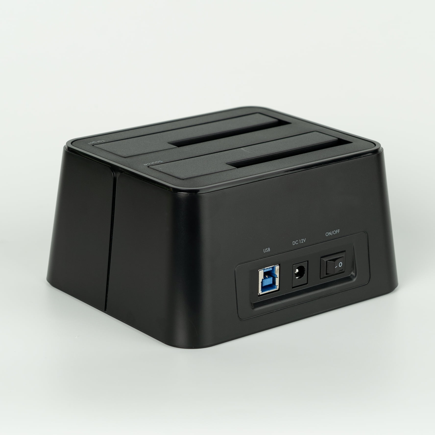 V7 USB 3.0 Dual Bay HDD Docking Station, Black