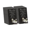 thumbnail image 4 of 50 tarjetas de condolencia, tarjetas de oración para funerales, centro de mesa multifuncional con mensajes reflexivos para servicios funerarios y negro, 4 of 8
