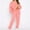 Pink, variant on Admvng Two Piece Sets for Women Casual Solid Long Sleeve Round Neck Sweatshirt Long Pants Sweatsuits Two Piece Travel Outfits S-XL