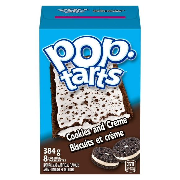 Tartelettes pour grille-pain Kellogg's pop-tarts Biscuits et crème, 384 g - 8 tartelettes Tartelettes pour grille-pain