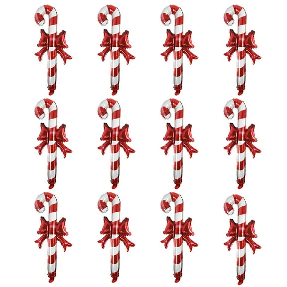 HONITANO Festive Decorative Balloons Red Handheld 12Pcs 24.4X10.2In