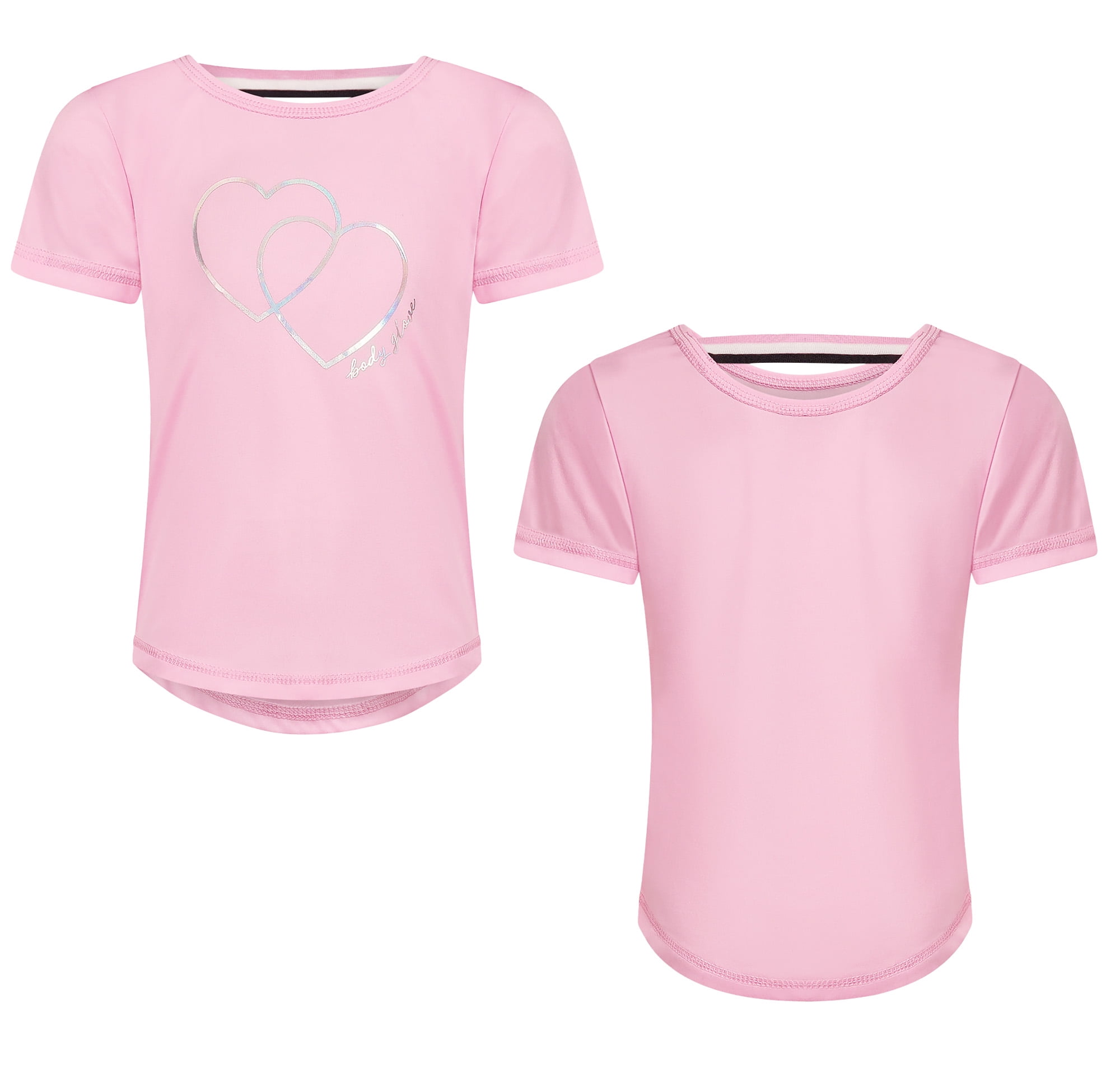 Body Glove Clothes Girls’ 4-Piece Active Outfit Set – Includes 2 Graphic Tees, Jogger Pants & Shorts, Comfortable Everyday Clothing for Toddler to Big Girls Sizes (2T-12)