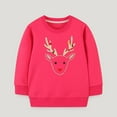 thumbnail image 2 of Toddler Boys Sweatshirts Essentials Hoodie Cute Cotton Crewneck Christmas Girls Boys Clothing Fall Winter Casual Tops Pink 7(6-7 Years), 2 of 4
