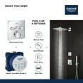 thumbnail image 2 of Grohe 29 165 Smartcontrol Triple Function Thermostatic Valve Trim Only - White, 2 of 7