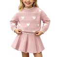 thumbnail image 3 of Lovzfmll Girl's Knit Set, Long Sleeve Top & A-Line Skirt, Casual Wear for Toddler, 2-3 Years, 3 of 6