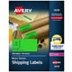 thumbnail image 1 of Etiquetas de envío Avery Neon Green 2x4 en 1000 Labels 5976, 1 of 6
