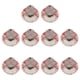 thumbnail image 4 of 10 Unids Crystal Glass pequeña sala Perilla Tirón de Puerta de Hardware para pequeña sala Cajón Pecho Bin Dresser Armario 30mm Rosa, 4 of 8
