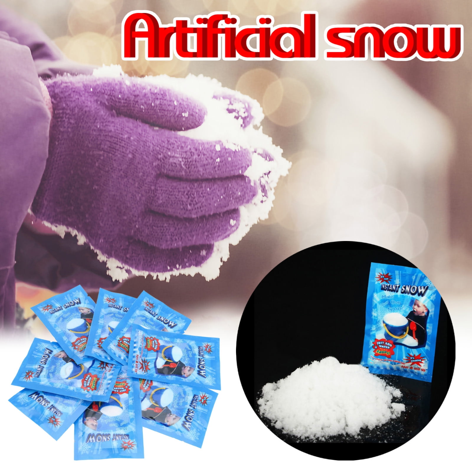 Instant Snow Powder Prextex Artificial Snow Winter - Depop