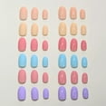 thumbnail image 5 of 288PCS Almond Press on Nails Set, 6 Colors Glossy & Matte False Nails, Full Cover Reusable Wearable Nail Art Tips for Women Girls, Soft Gel Fake Nails for DIY Manicure, 5 of 11