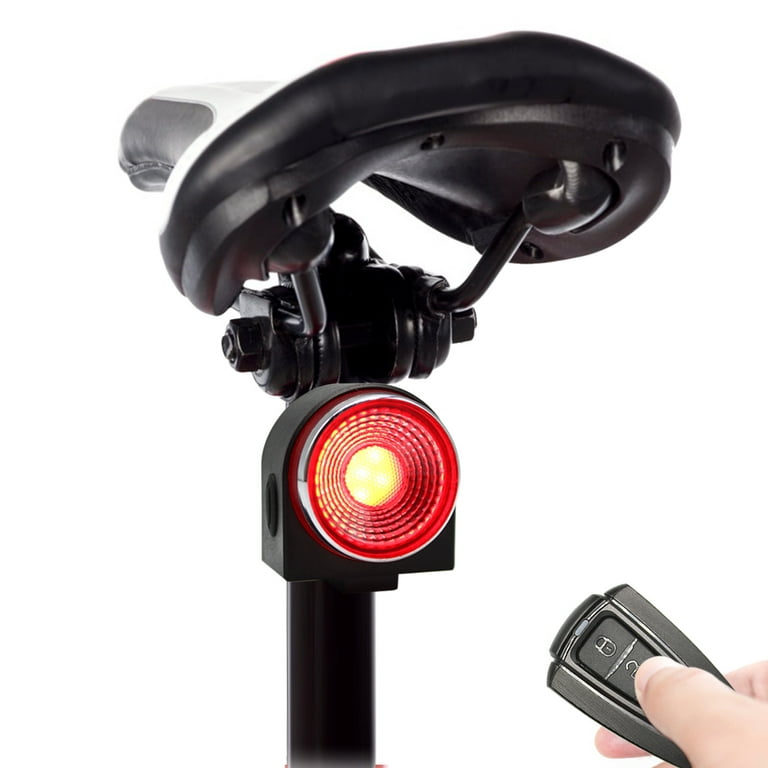 G Keni Smart Anti-Theft Bike Alarm, Bike Tail Light Rechargeable, Warning  Electric Horn, Bike Finder with Remote, IPX5 Waterproof Electric