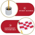 thumbnail image 3 of PENIKOKO Red Golf Hole Flag Set with Fiberglass Flagpole and Drainage Hole Base for Outdoor Training Practice, 3 of 8