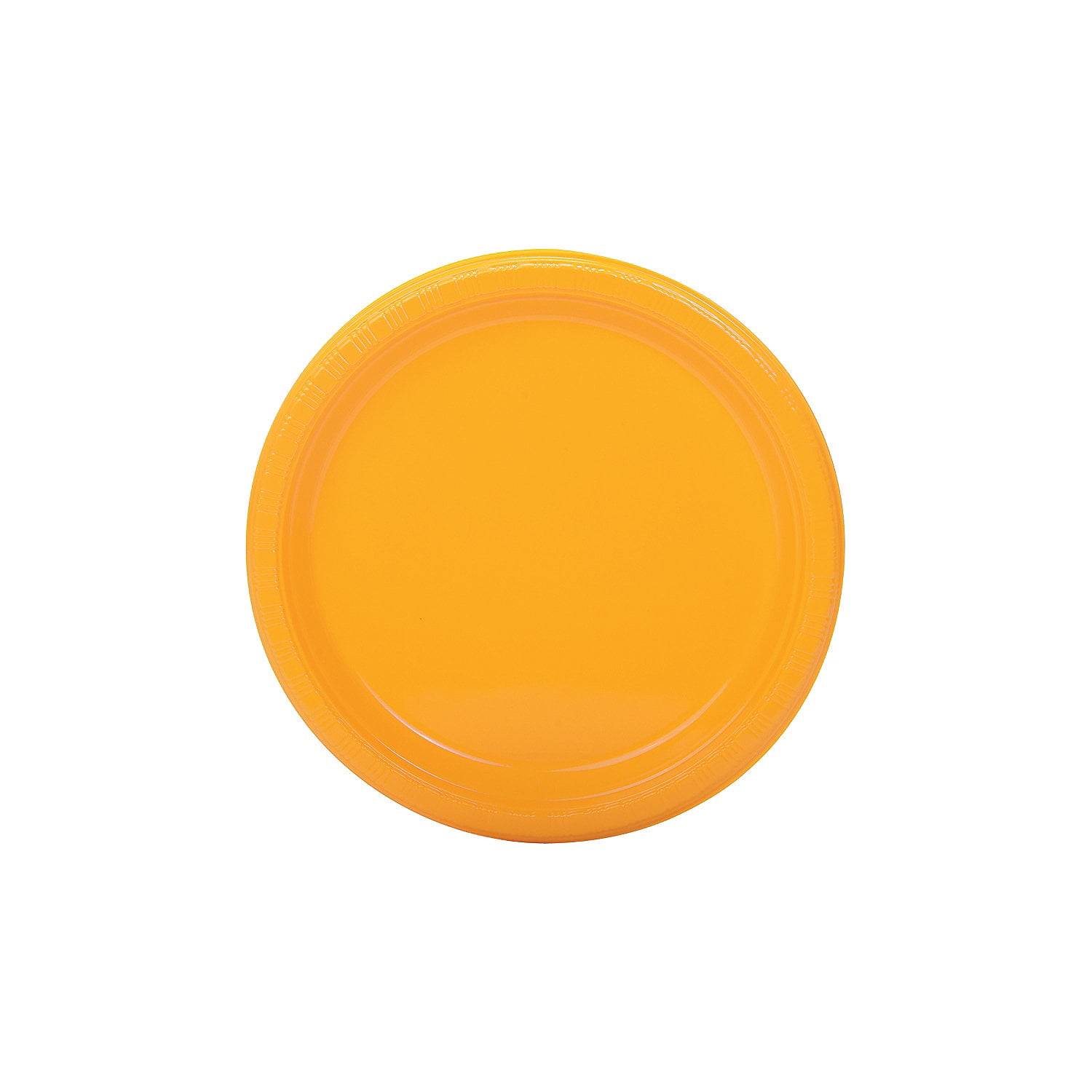 7" Yellow Plastic Plates (20Pc) Party Supplies 20 Pieces
