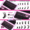 thumbnail image 3 of Extensiones de pestañas Focipeysa Fluffy Mink Cluster 10-18mm, 3 of 7