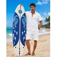 thumbnail image 2 of COOFANDY Beach Shirts for Men Linen Button Down Shirts Lightweight Summer Vacation Shirt, 2 of 6