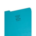 thumbnail image 2 of Smead® 1/3-Cut Interior Folders, Letter Size, Teal, Box Of 100, 2 of 2