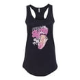 thumbnail image 2 of Wild Bobby, Shore Surfer Betty Boop Betty Boop Ladies Racerback Tank Top, Black, Small, 2 of 5