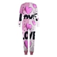 thumbnail image 5 of lcziwo Weekly Prime 2 Piece Joggers Sets for Women Plus Size Long Sleeve Crew Neck Tops Matching Drawstring Sweatpants with Pockets Sets Valentine's Day Love Heart Print Lounge Suits,Multicolor,XXXL, 5 of 5