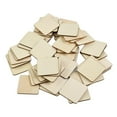 thumbnail image 5 of 50 PCS/SET Chips Blanks Coasters Craft DIY Arts Handmade Plain Wood Square, 5 of 12