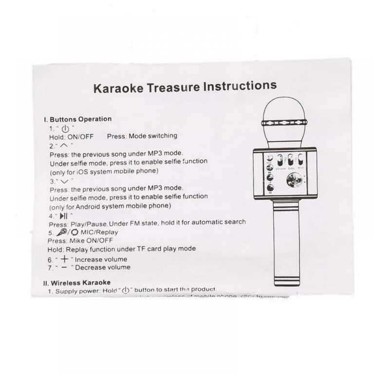 WS 858 Handheld Bluetooth Karaoke Bluetooth Karaoke Microphone With USB,  Speaker, And Recording Function From Goodchoise, $9.07