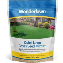 Barenbrug Wonderlawn Quicklawn Grass Seed Mix for Lawn Care and Landscaping, 3 lbs. Bag
