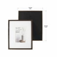 thumbnail image 4 of Prinz Dakota 8x10" Double Matted Picture Frame, Set of 2 for 5x7" or 4x6" Photos, Wall or Tabletop, Brown, 4 of 5