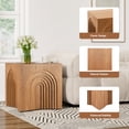 thumbnail image 4 of Farmhouse End Table - Natural Wood Accent Coffee Table, 4 of 7