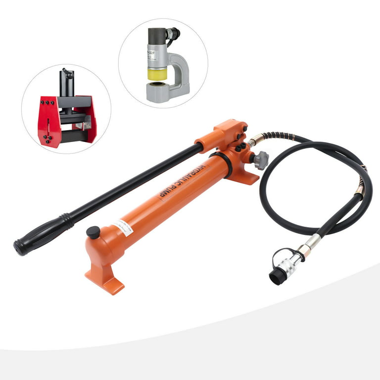 CP-700 Portable Hydraulic Hand Pump Pressure with Thickened Plunger 800CC CP -700 Orange Handheld Hydraulic Pump Tool Stable Performance Great Safety  Handheld Hydraulic Pump Ram Pump 