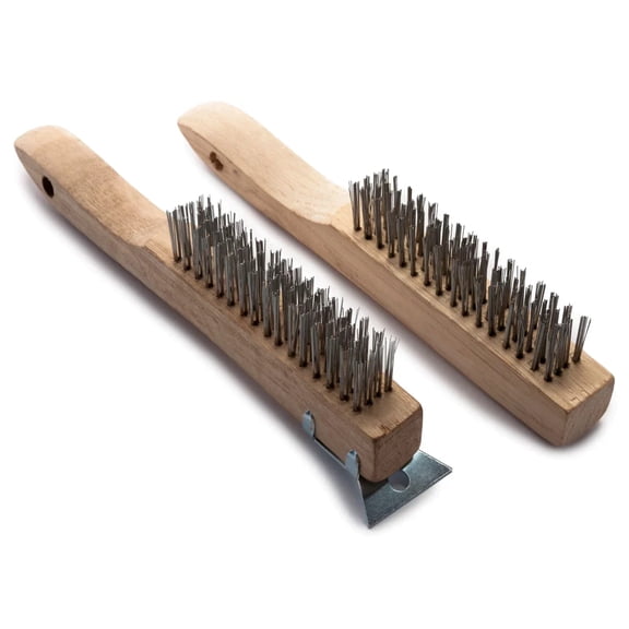 GreatNeck 2 pc Wire Brush Set