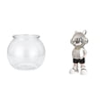 thumbnail image 1 of Acuario de escritorio,Pecera pequeña transparente,pecera,jarrón,mesa,Figura de escritorio,Estante con estatua de astronauta para decoración de oficina y hogar,Figura decorativa de escritorio, 1 of 8
