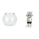 thumbnail image 1 of Acuario de escritorio,Pecera pequeña transparente,pecera,jarrón,mesa,Figura de escritorio,Estante con estatua de astronauta para decoración de oficina y hogar,Figura decorativa de escritorio, 1 of 8
