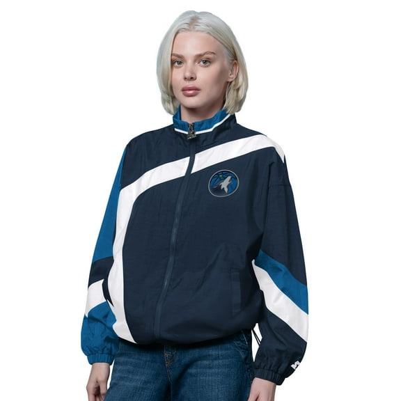 Women's Starter Navy/Blue Minnesota Timberwolves 1st Quarter Full-Zip Jacket