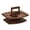 Charcoal-burned, variant on YIEMEEN Multiple Tiers Wood Serving Tray Portable Kitchen Organizers for Dining Table Countertop Storage