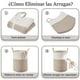 thumbnail image 3 of Cesta de Lavandería Grande para Mantas, Juguetes, Ropa Sucia en Sala de Estar, Baño, Dormitorio, 56 L(Blanco y Marrón), 3 of 8